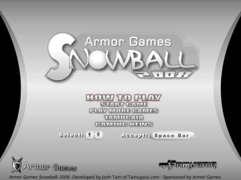 Armor Games Snowball 2008 game artwork
