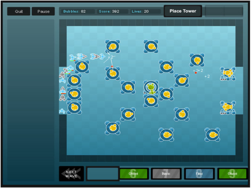 Bubble Tanks Tower Defense screenshot