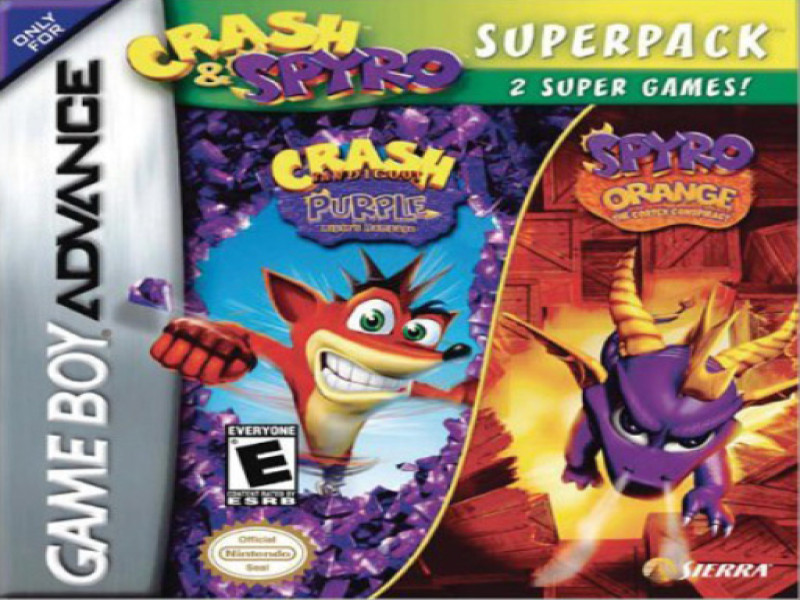 2-in-1; Crash Bandicoot Purple; Ripto’s Rampage & Spyro Orange; The Cortex Conspiracy screenshot