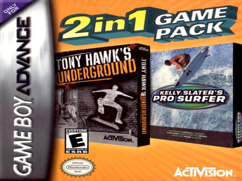 2-in-1; Tony Hawk’s Underground & Kelly Slater’s Pro Surfer screenshot
